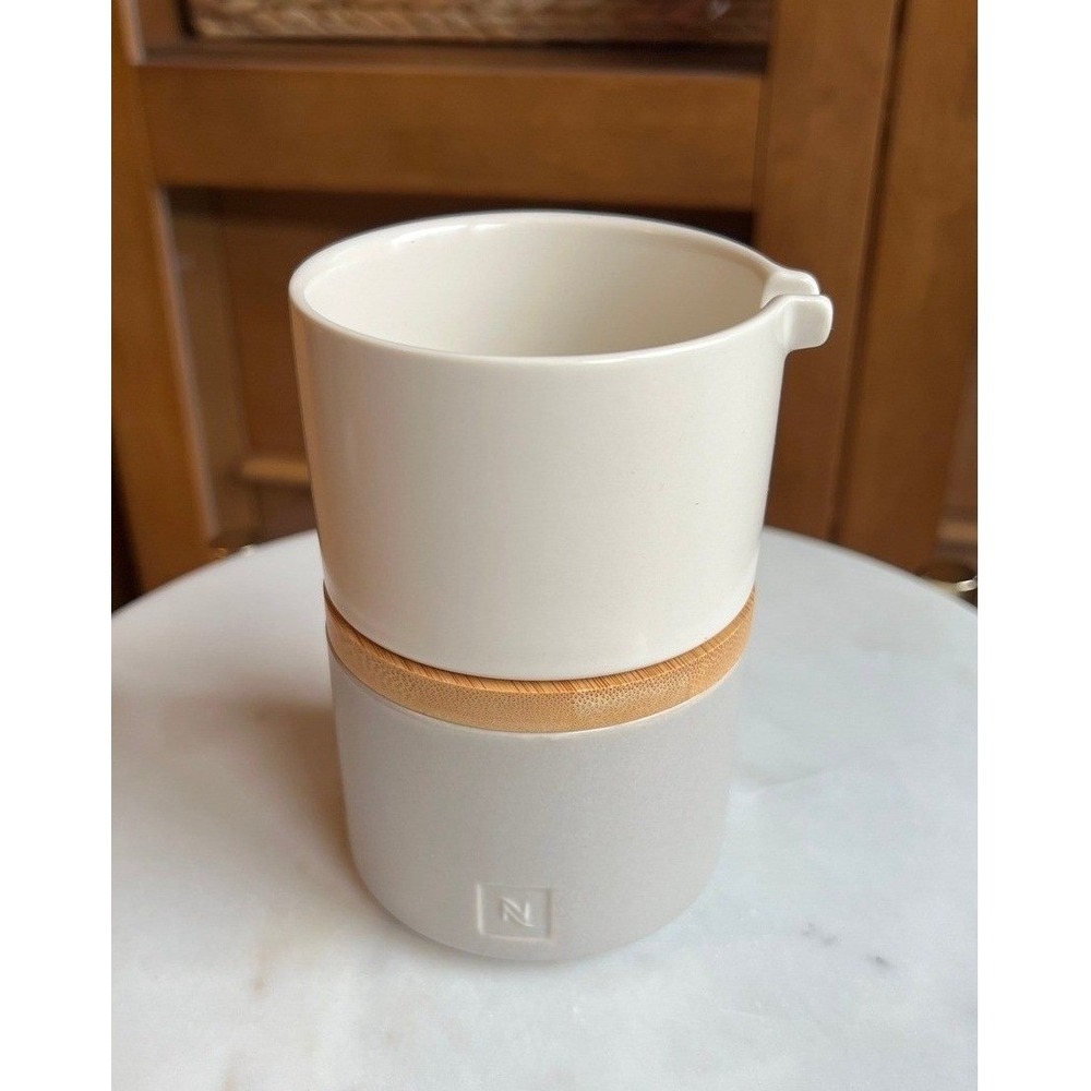 NWT Nespresso Barista Collection Stackable Serving Set Sugar Bowl Milk Jug Lid - Picture 2 of 6